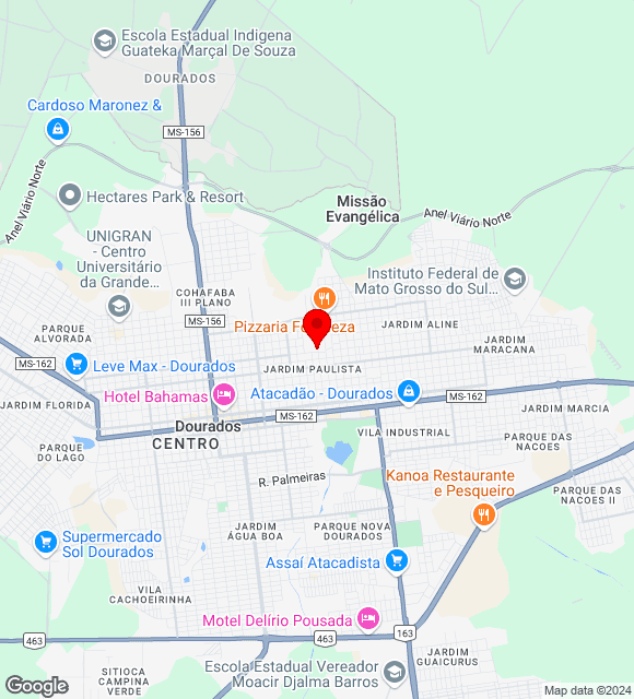 Mapa da localização