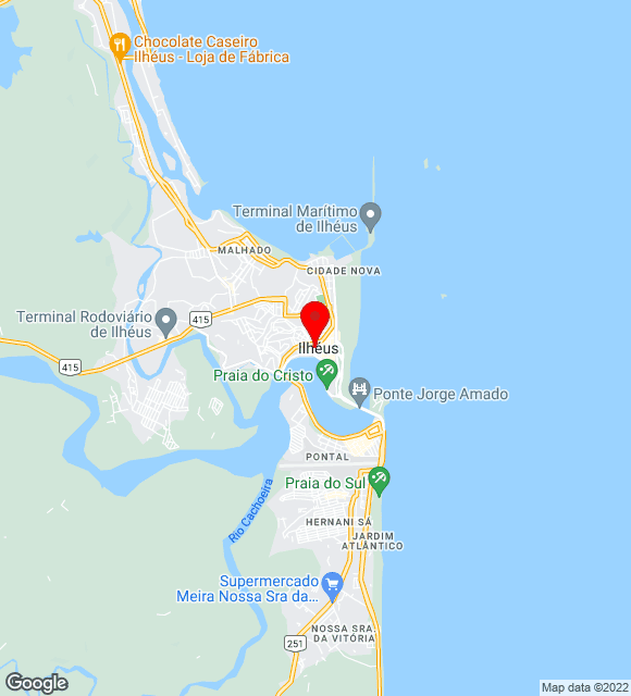 Mapa da localização